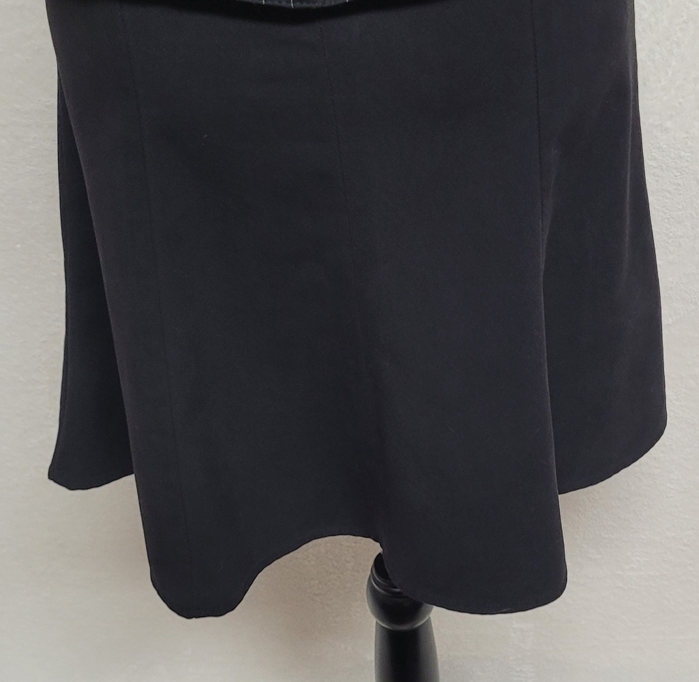 The Limited Rare Vintage Black Pinstripe Backless Halter Vest Flared Mini Skirt - Picture 10 of 15